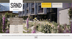 Desktop Screenshot of hotel-sand.com